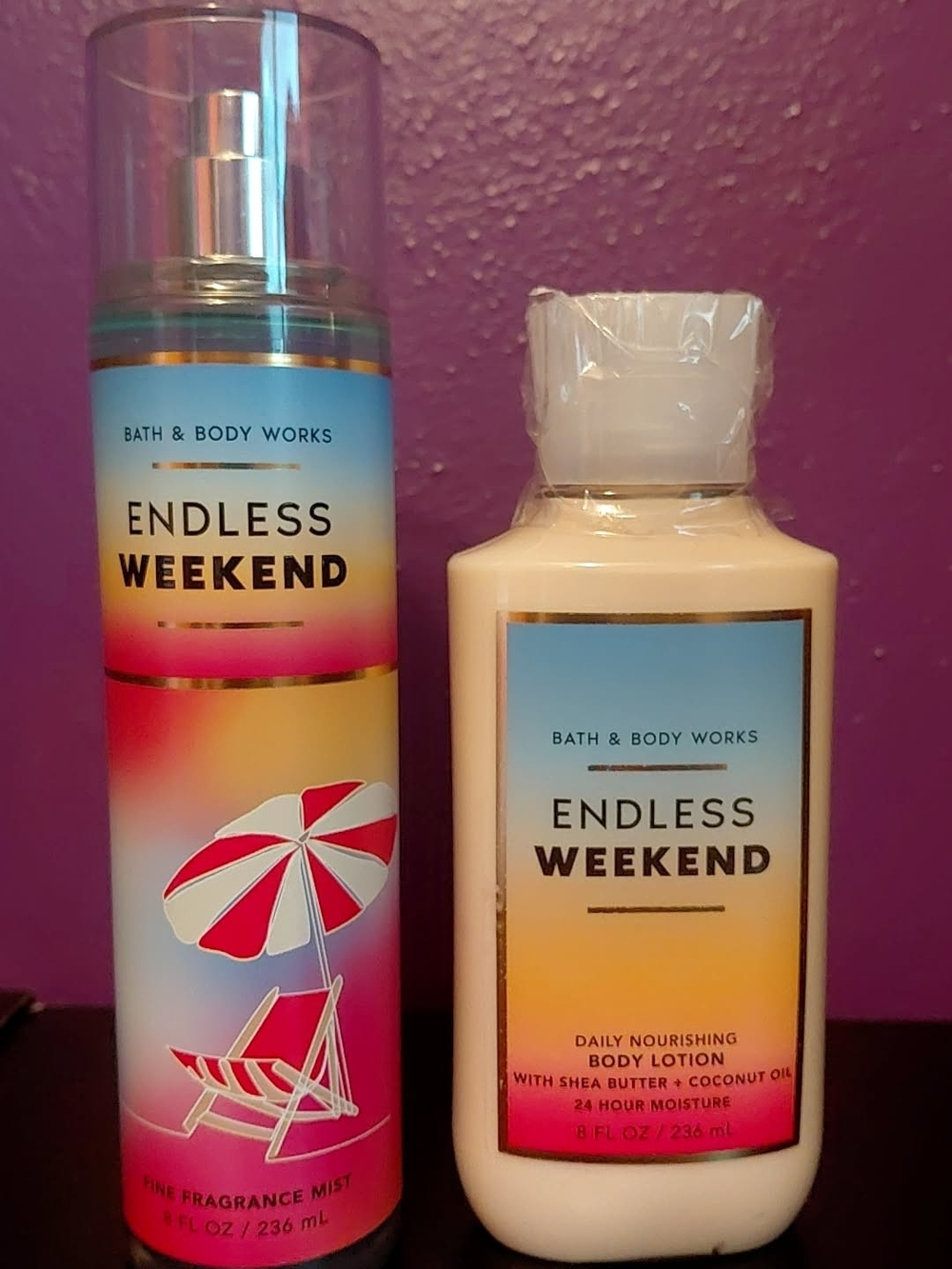 Bath & Body Works Endless Weekend Fragrance Mist & Lotion